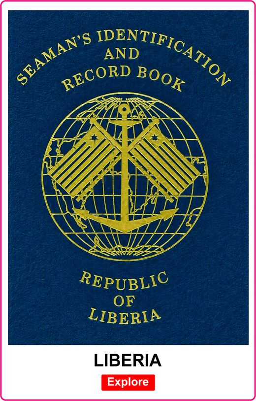 Buku identitas dan catatan pelaut Liberia